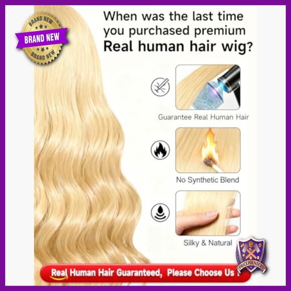 30 Inch 613 Lace Front Wig Human Hair Body Wave 200 Density HD Lace main image 5